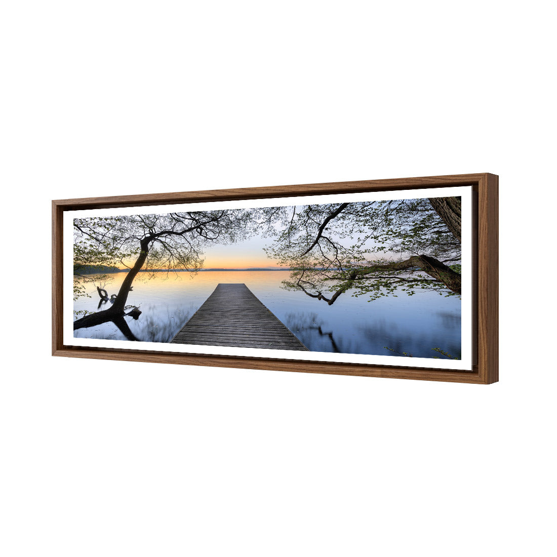 Escaped (long) | Premium Acrylic | Deep Floating Frame With Border | Natural
