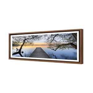Escaped (long) | Premium Acrylic | Deep Floating Frame With Border | Natural