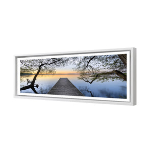 Escaped (long) | Premium Acrylic | Deep Floating Frame With Border | White