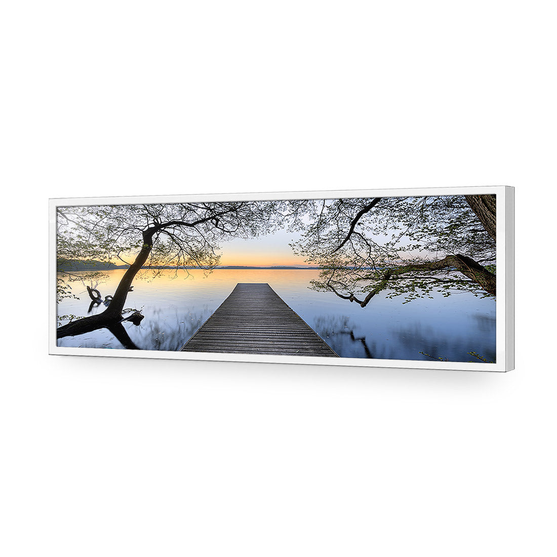 Escaped (long) | Classic Acrylic | Flat Frame No Border | White