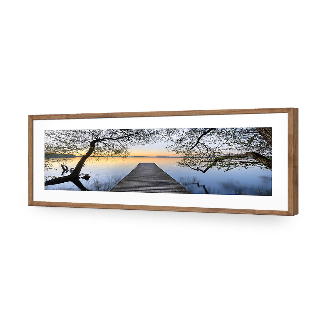Escaped (long) | Classic Acrylic | Flat Frame With Border | Natural
