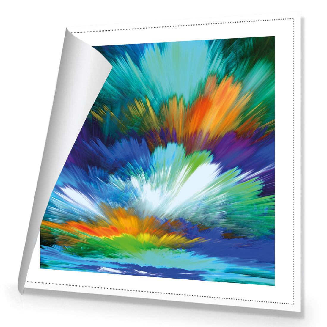 Cloud Explosion, Blue (square)