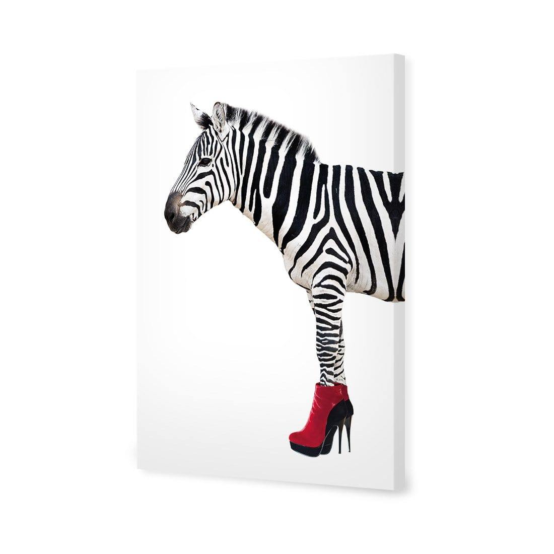 Zebra In Red Boots