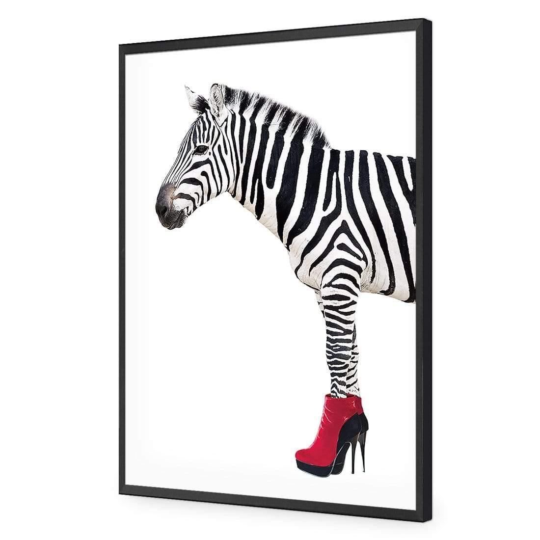 Zebra In Red Boots