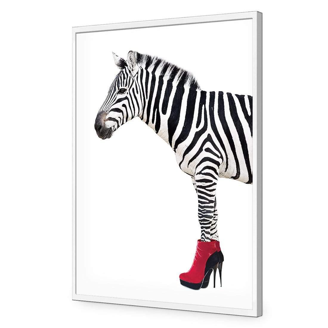 Zebra In Red Boots