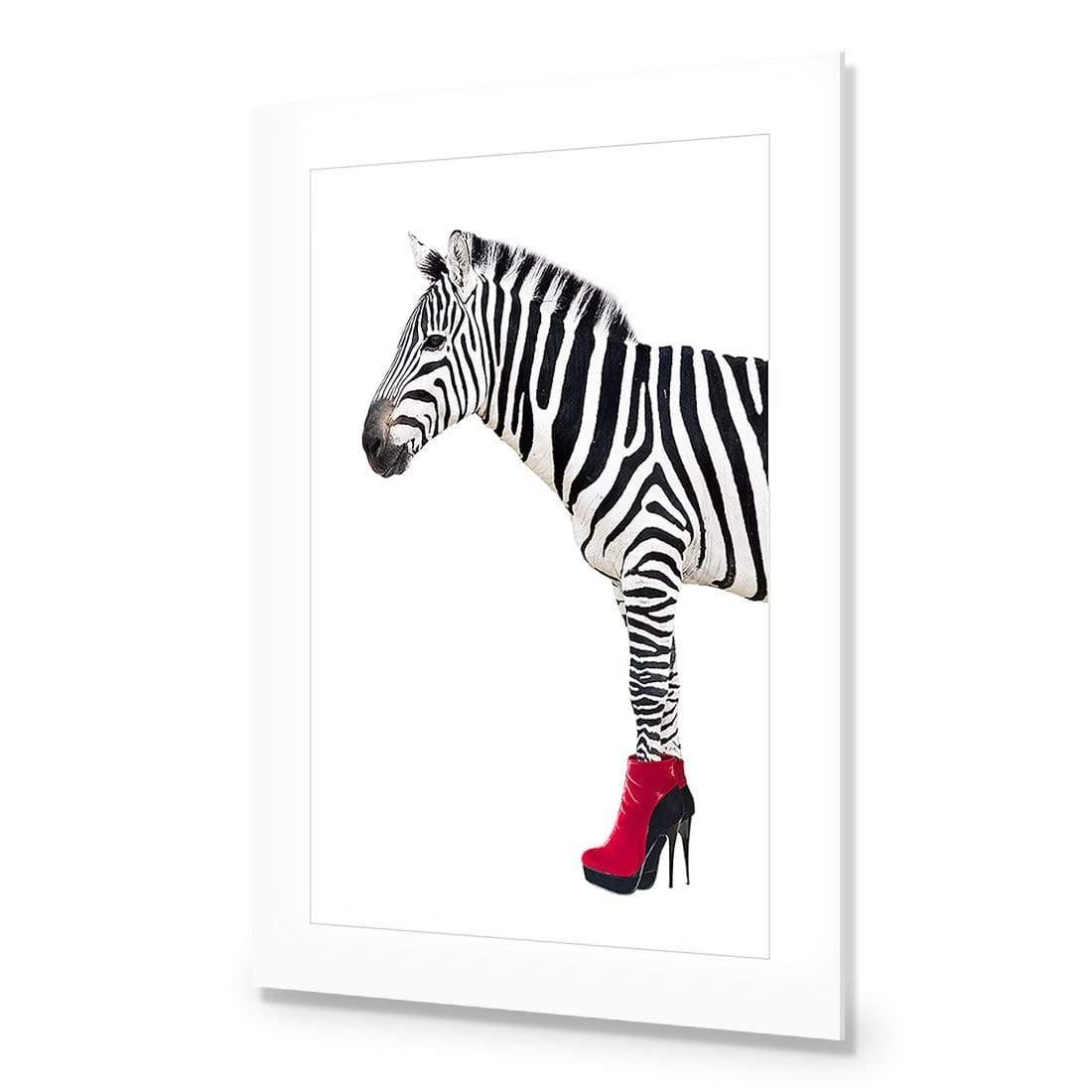 Zebra In Red Boots