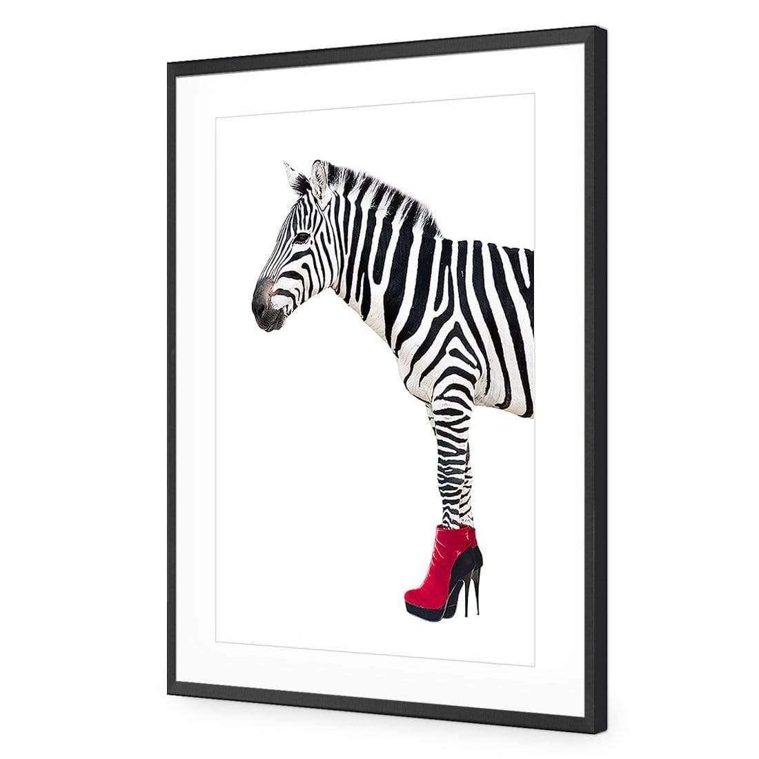 Zebra In Red Boots