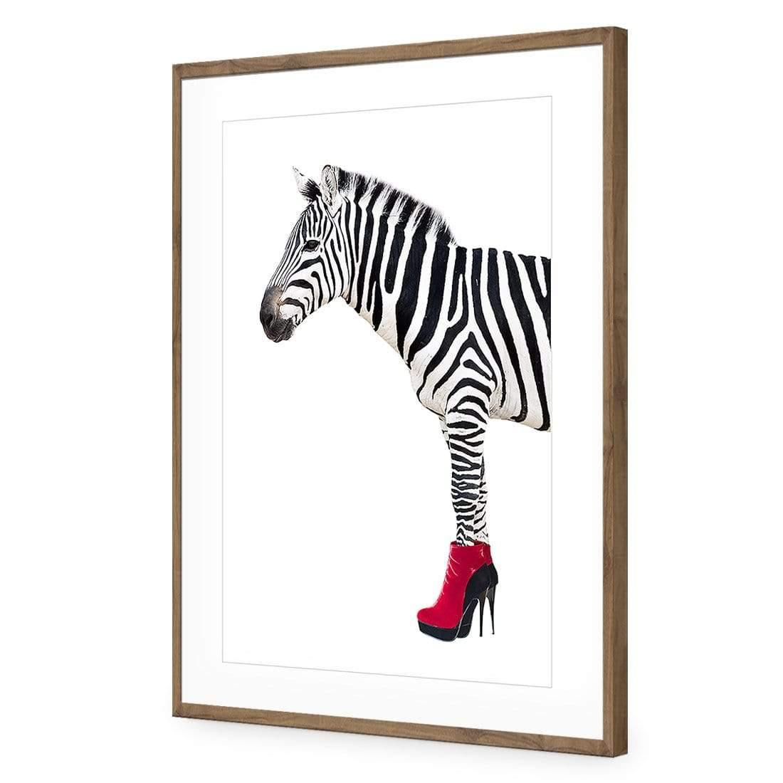 Zebra In Red Boots