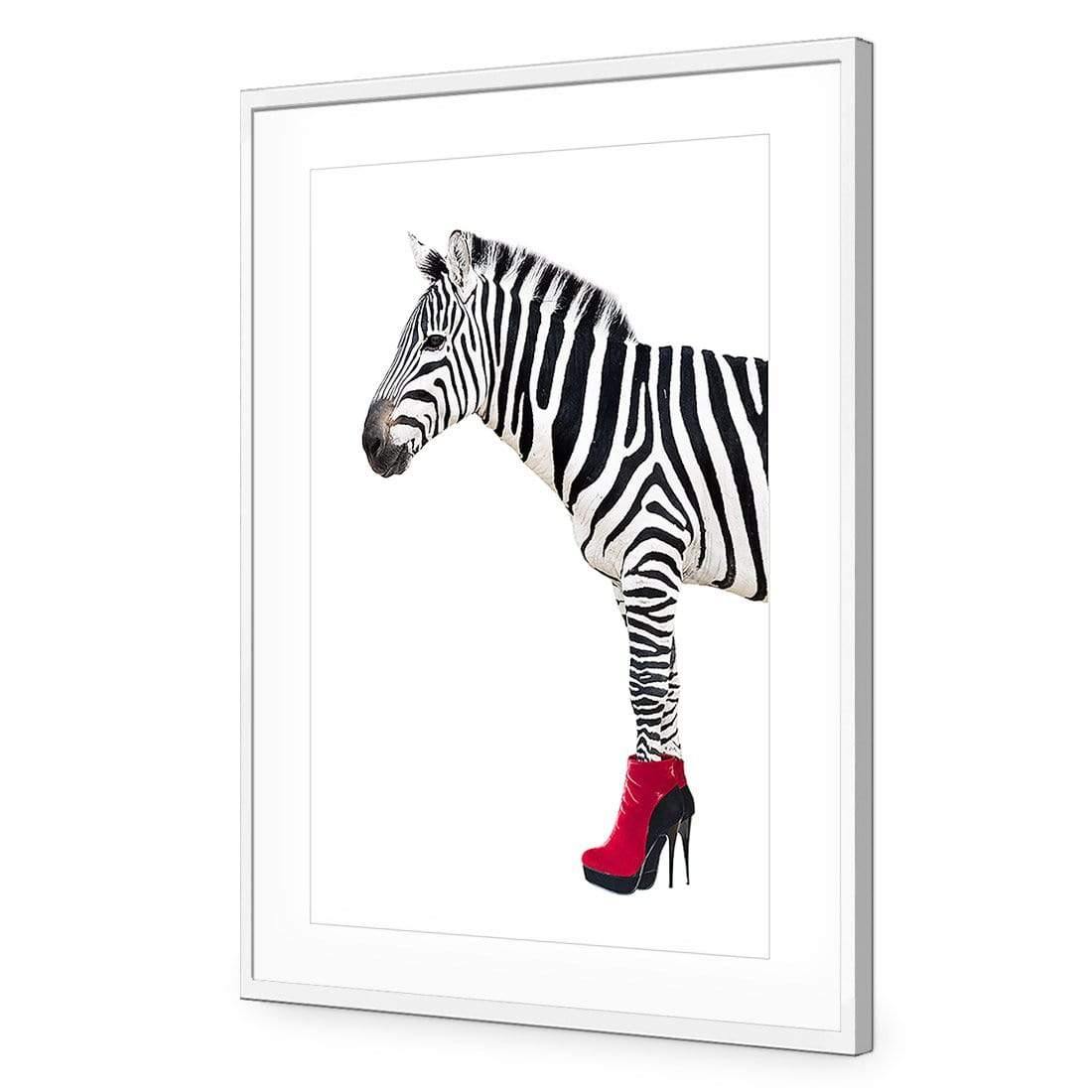 Zebra In Red Boots