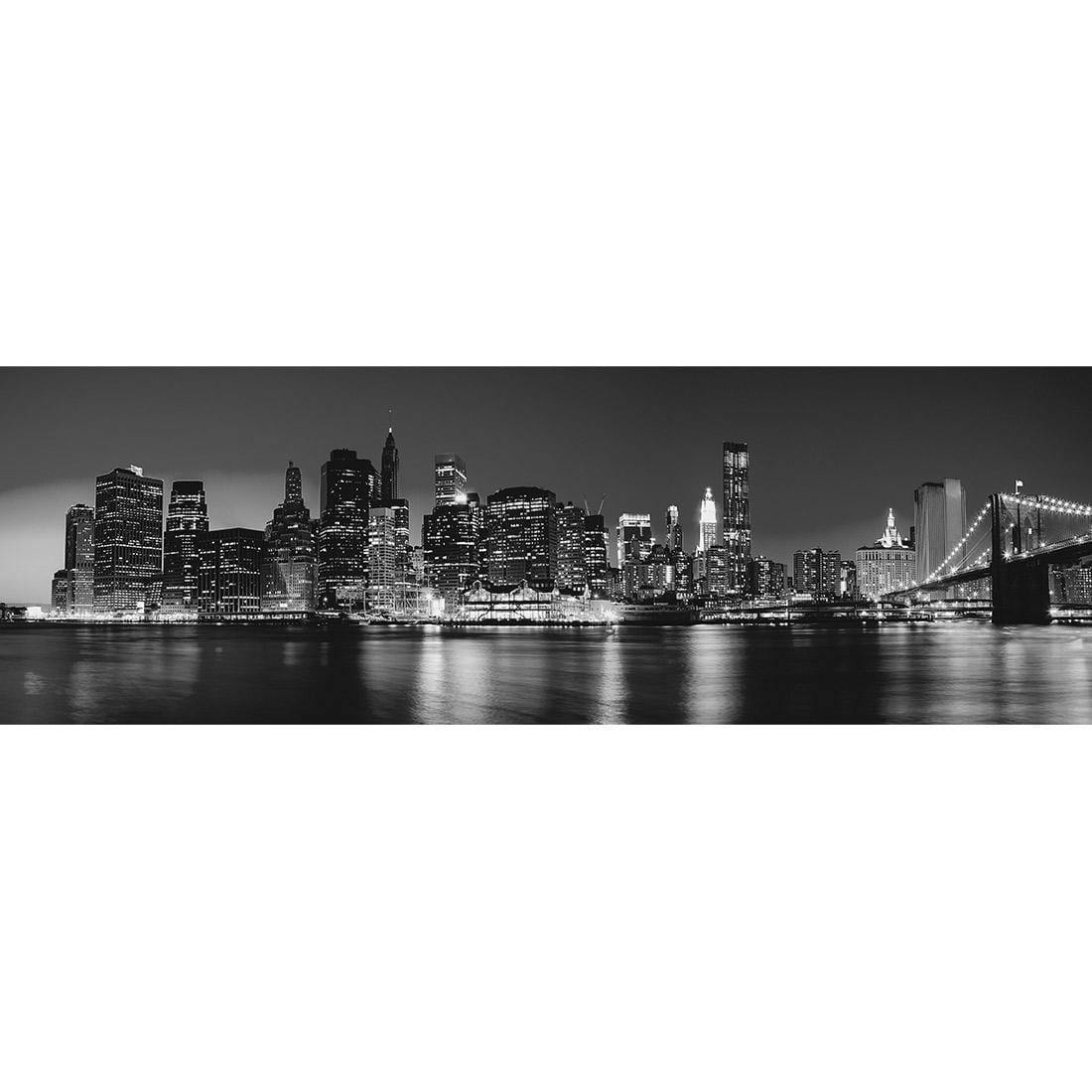 New York Riverside, Black and White (Long)