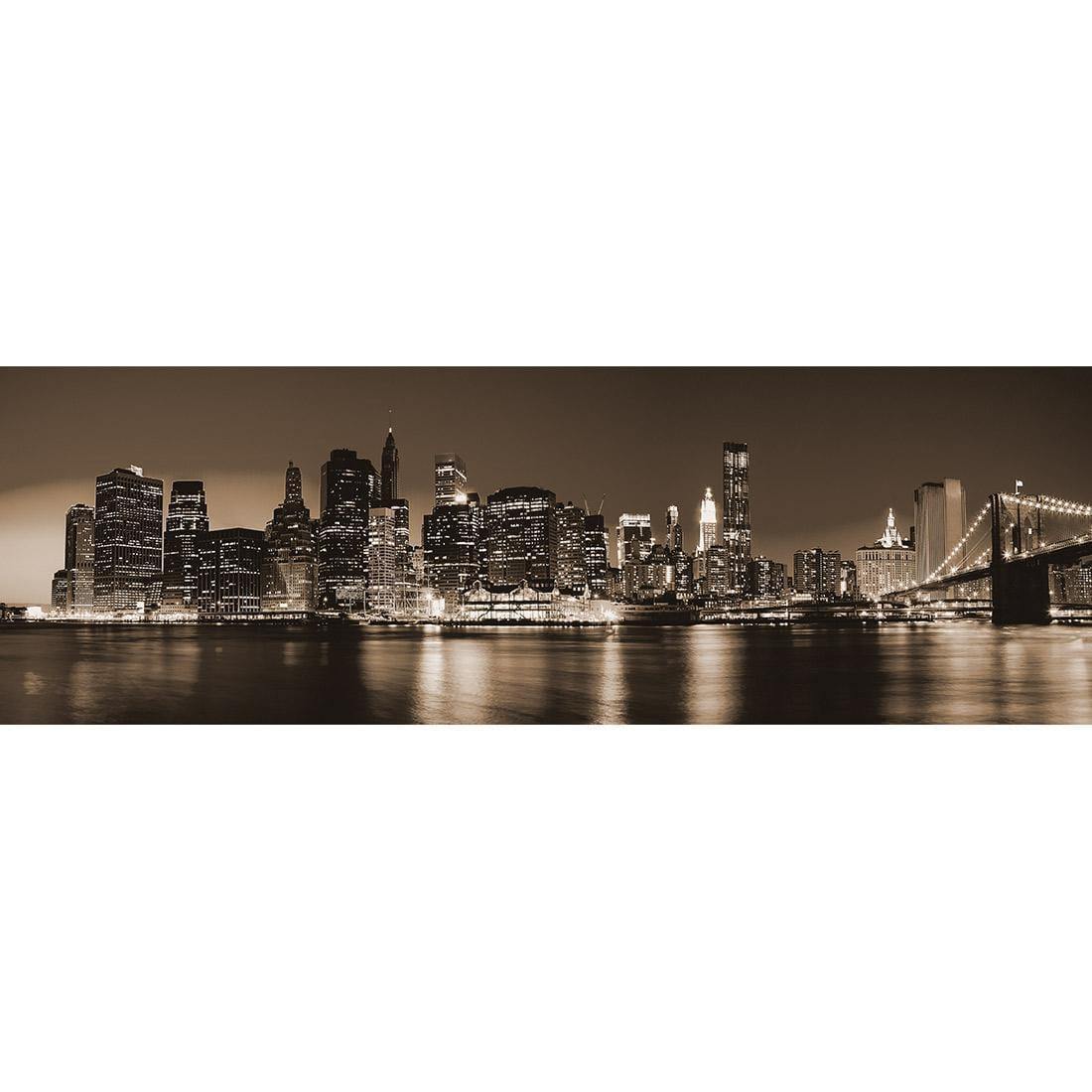 New York Riverside, Sepia (Long)