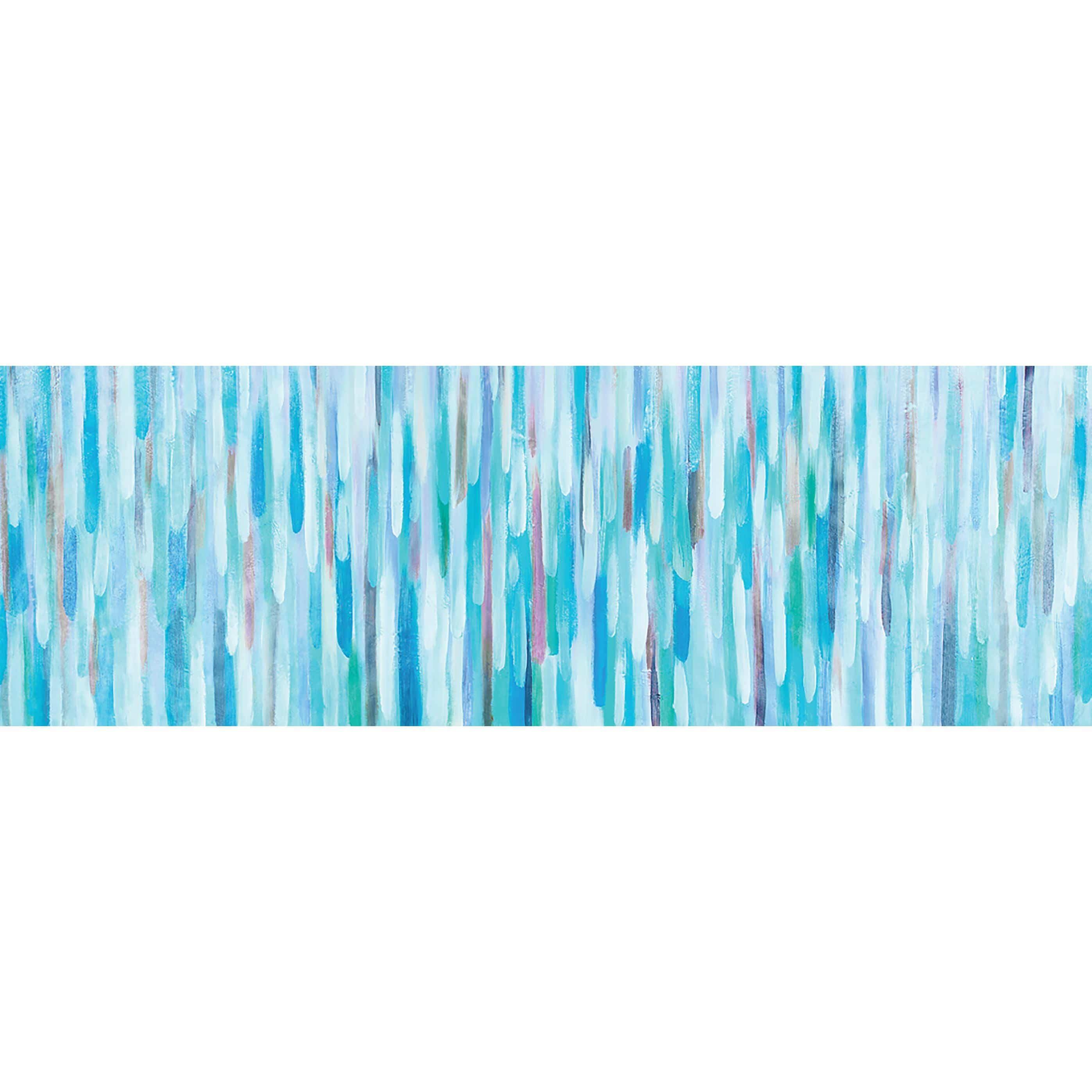 Painted Rain, Teal (Long)