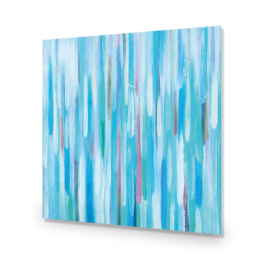 Painted Rain, Teal (Square)