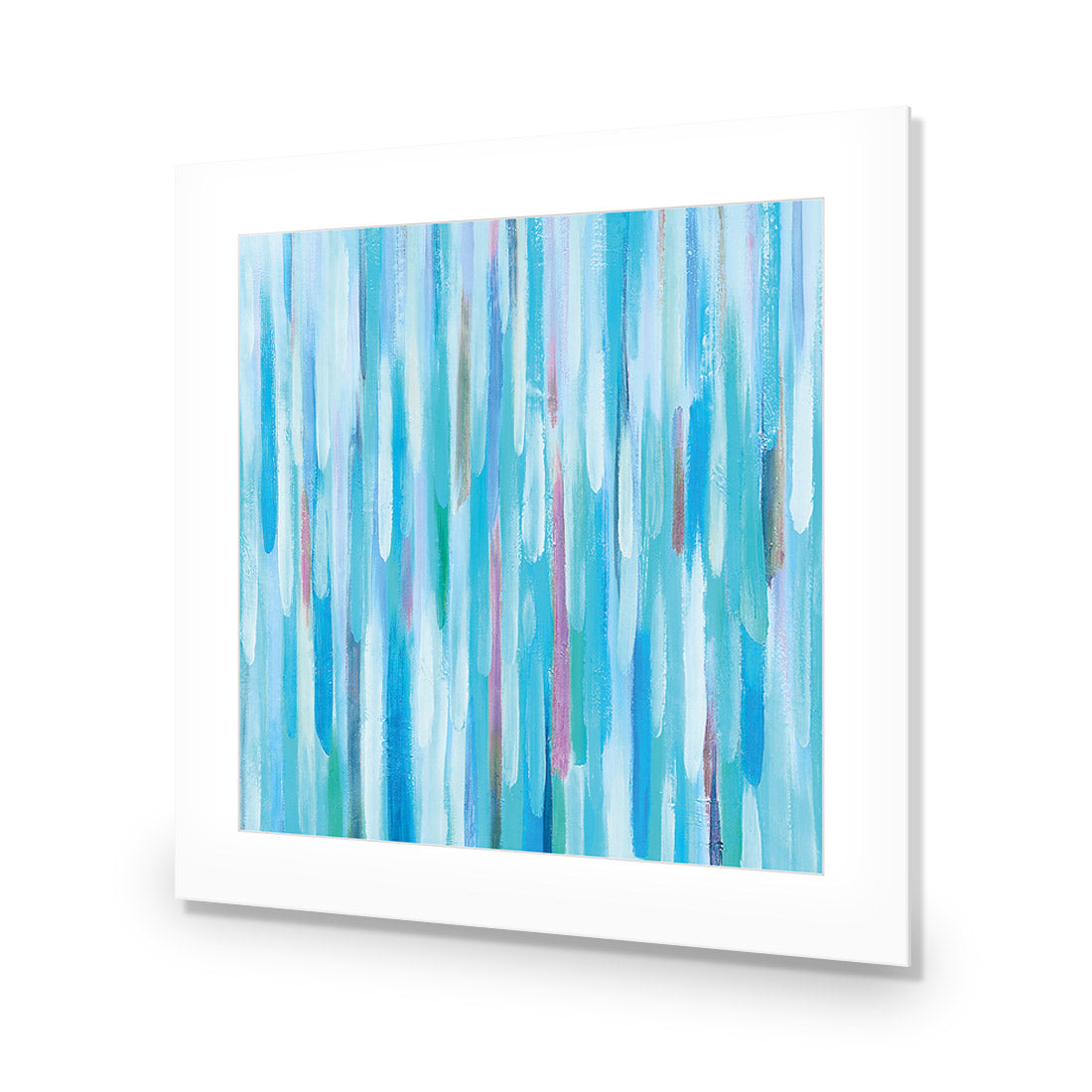 Painted Rain, Teal (Square)