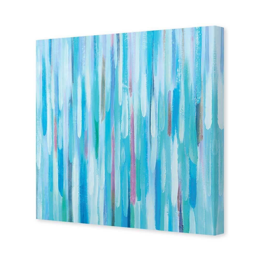 Painted Rain, Teal (Square)