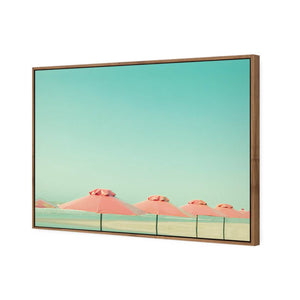 Umbrella Strip | Classic Canvas | Floating Frame | Natural
