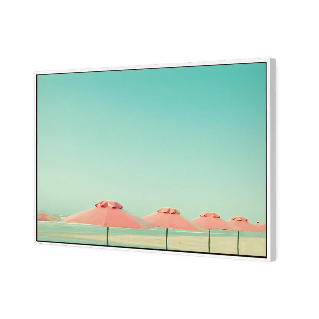 Umbrella Strip | Classic Canvas | Floating Frame | White