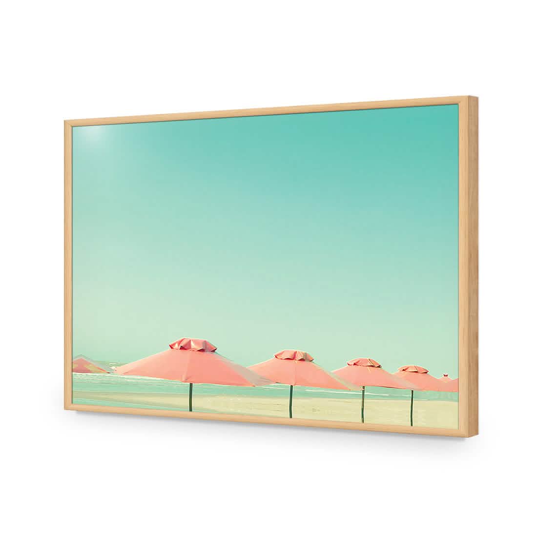Umbrella Strip | Classic Acrylic | Flat Frame No Border | Oak
