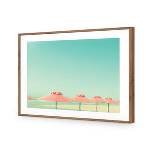 Umbrella Strip | Classic Acrylic | Flat Frame With Border | Natural