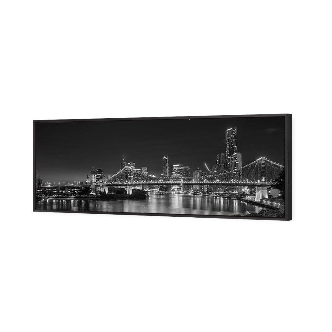 Story Bridge Alight Brisbane, Black and White (Long)