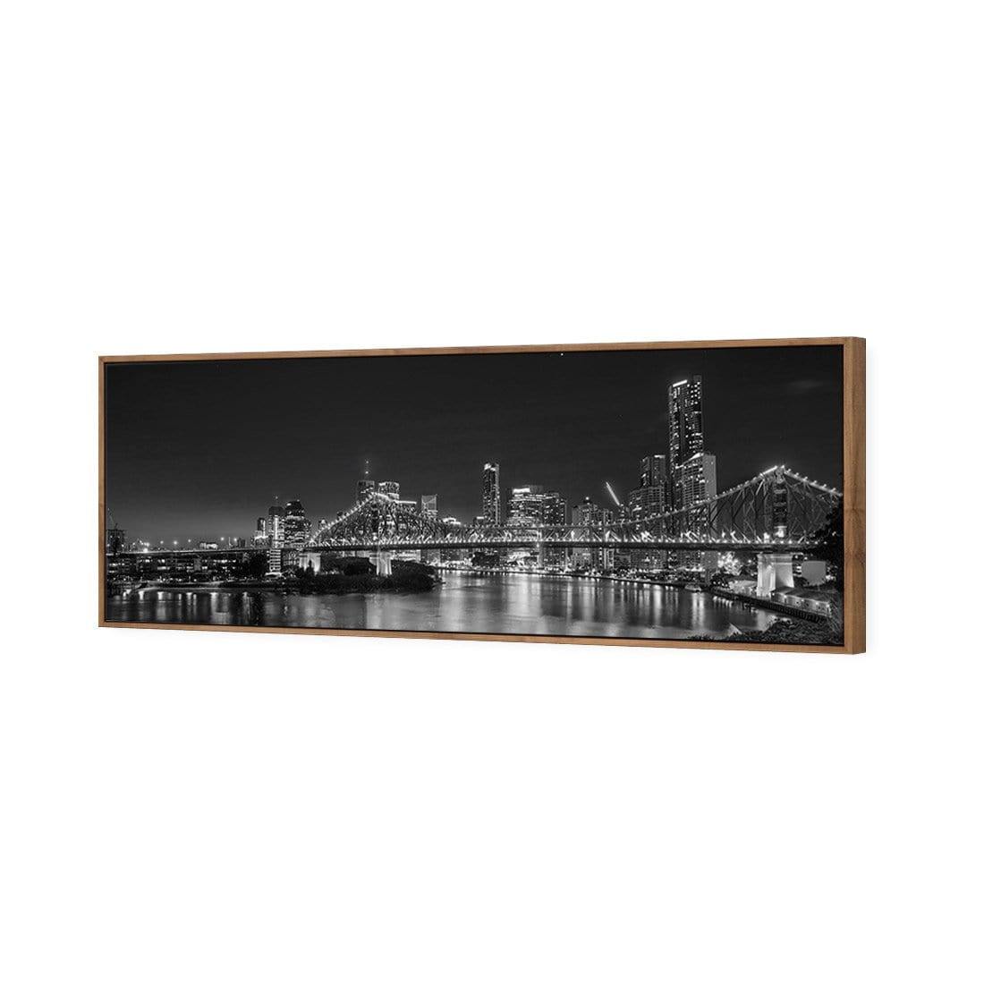 Story Bridge Alight Brisbane, Black and White (Long)