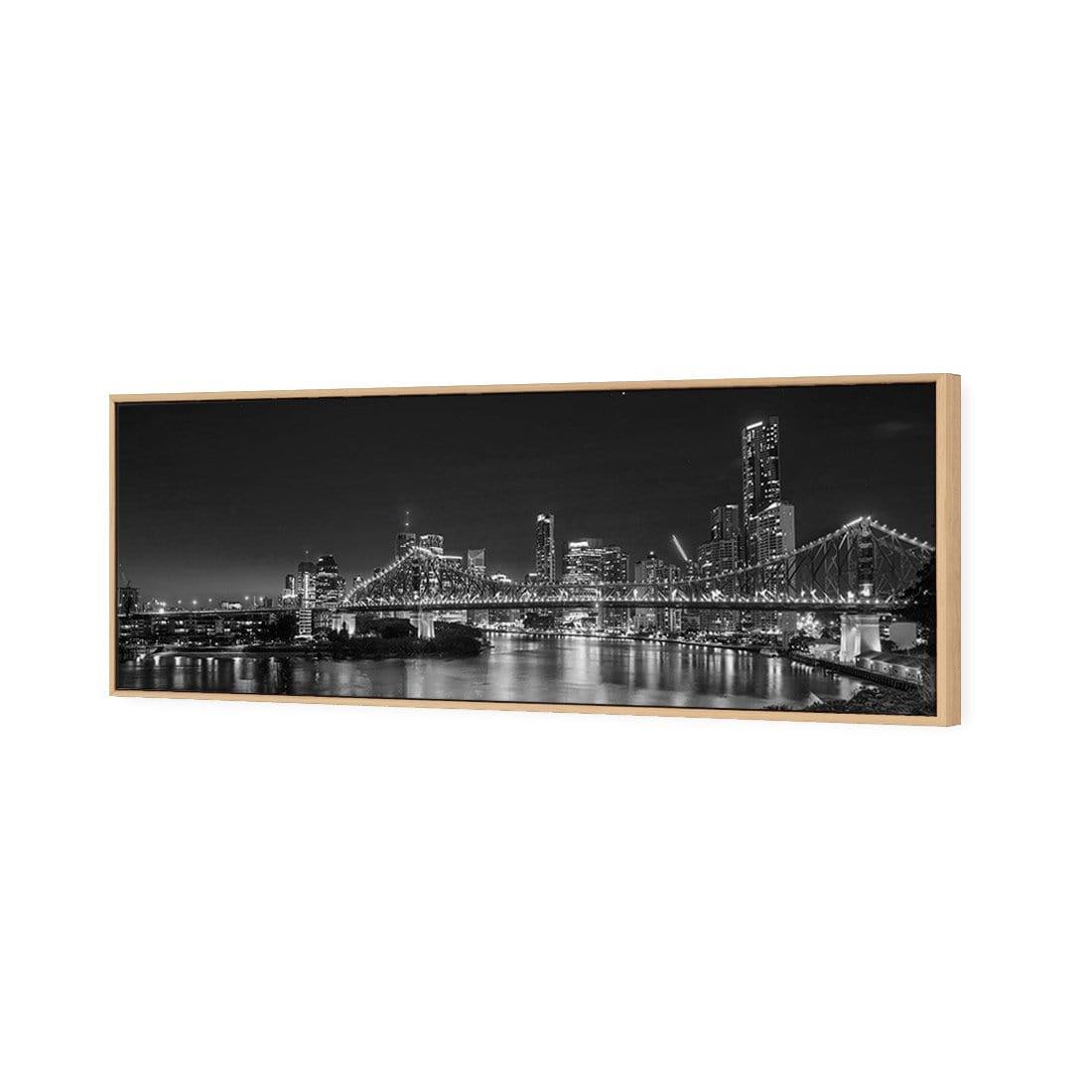 Story Bridge Alight Brisbane, Black and White (Long)