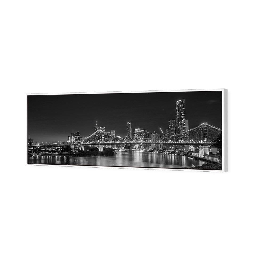 Story Bridge Alight Brisbane, Black and White (Long)