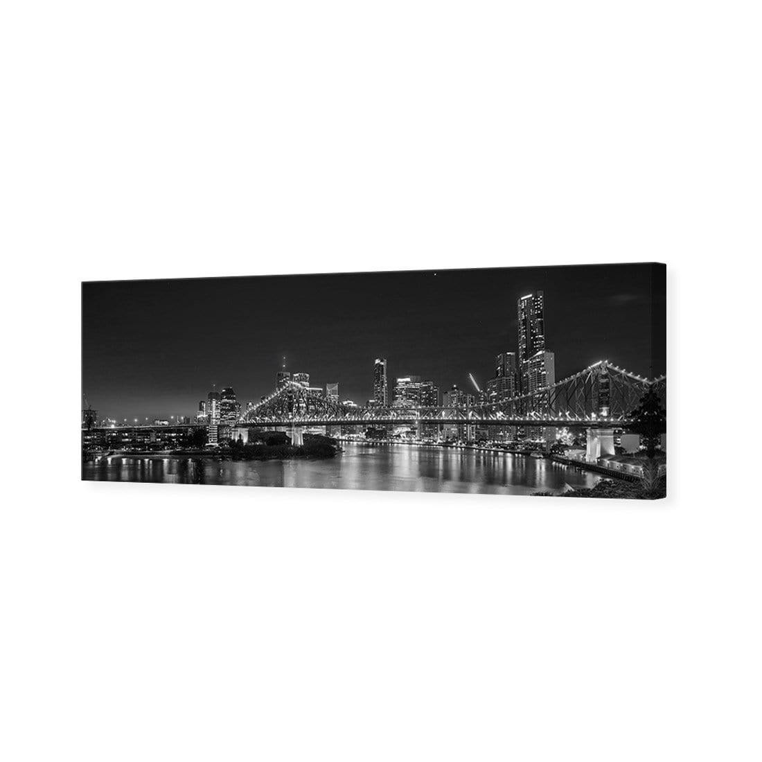 Story Bridge Alight Brisbane, Black and White (Long)