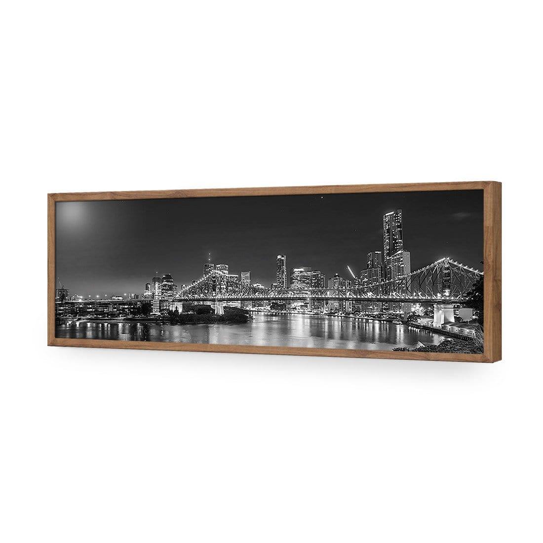 Story Bridge Alight Brisbane, Black and White (Long)
