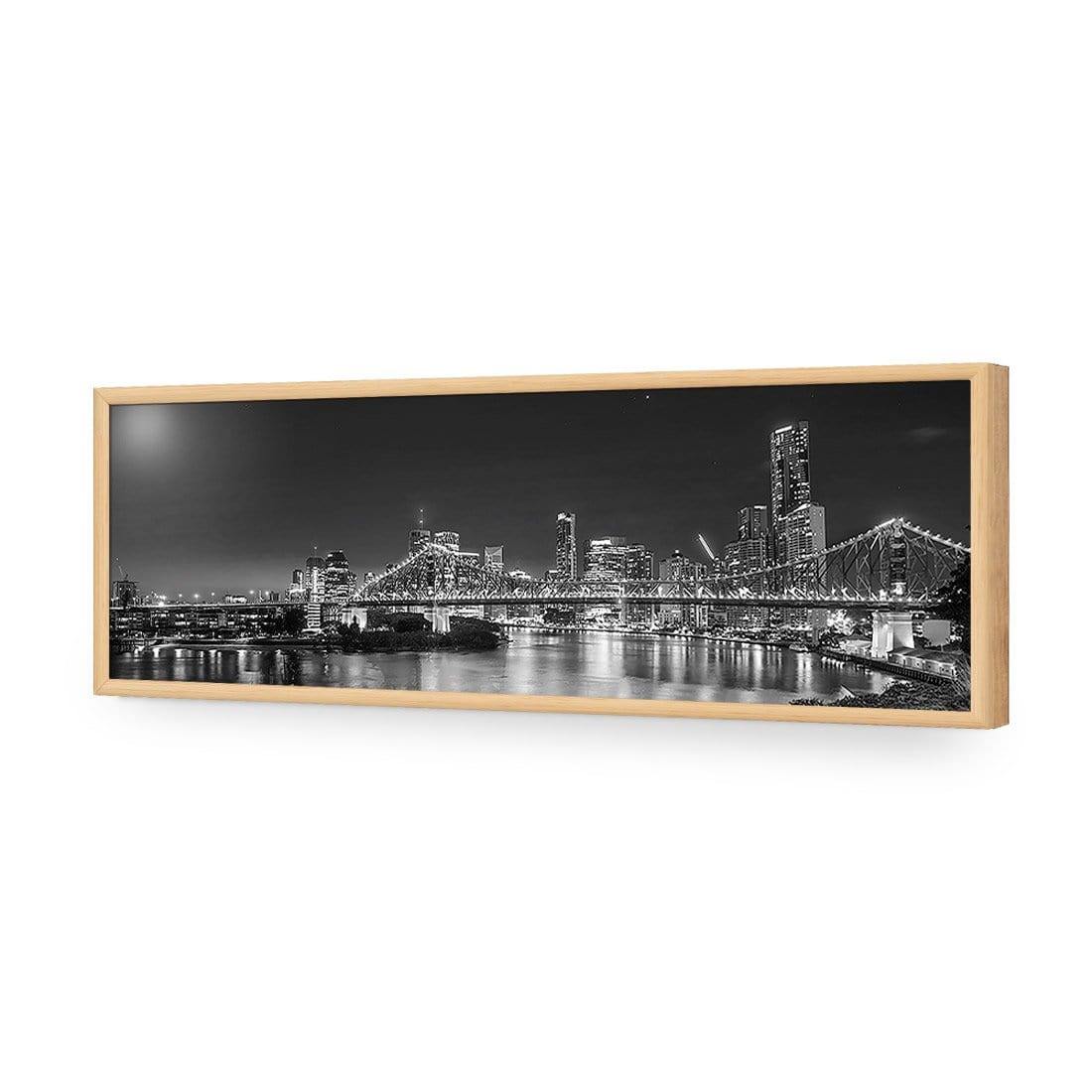 Story Bridge Alight Brisbane, Black and White (Long)