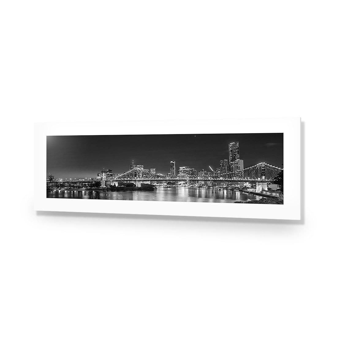 Story Bridge Alight Brisbane, Black and White (Long)