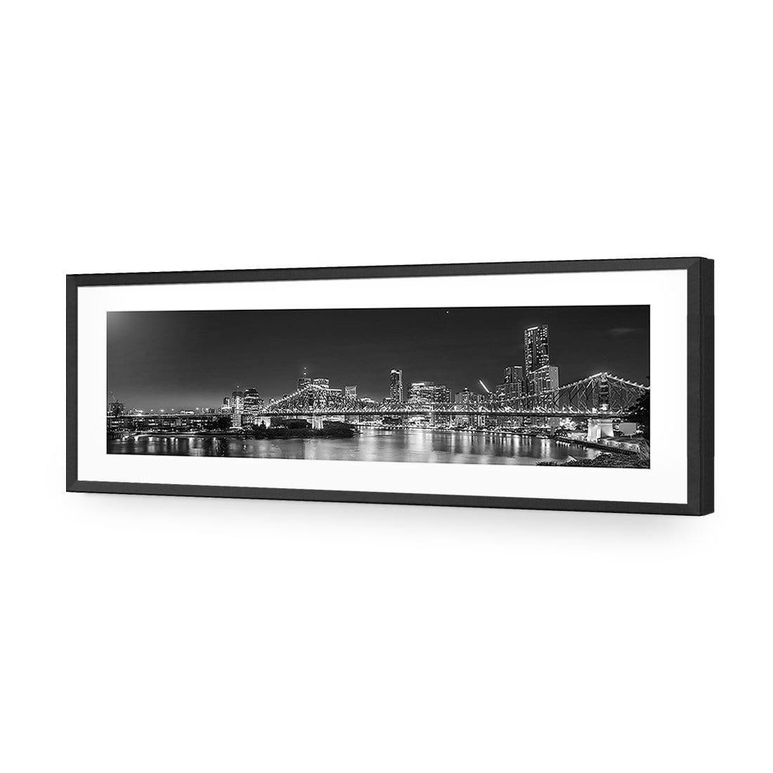 Story Bridge Alight Brisbane, Black and White (Long)