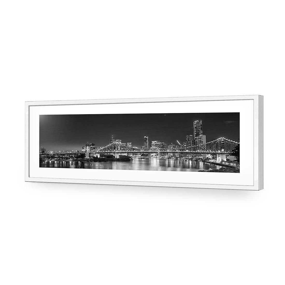Story Bridge Alight Brisbane, Black and White (Long)