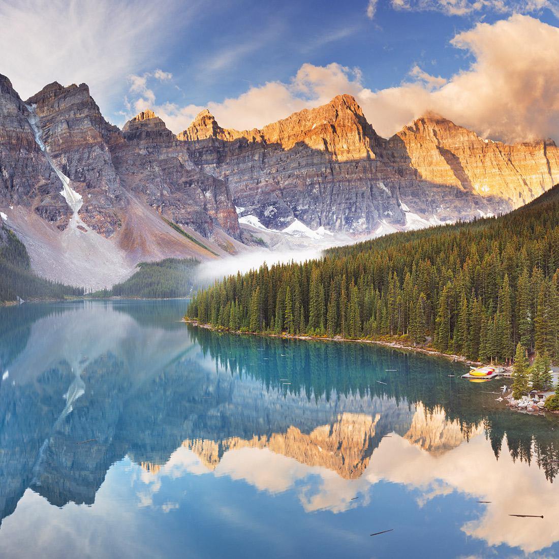 Canadian Lake Reflection (Square)