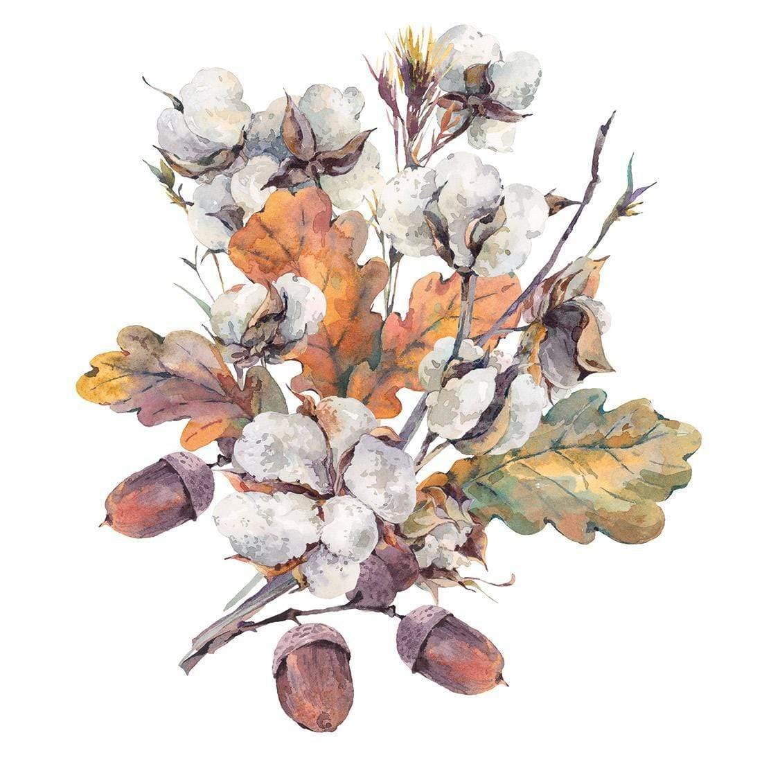 Acorn Bouquet Watercolour (Square)