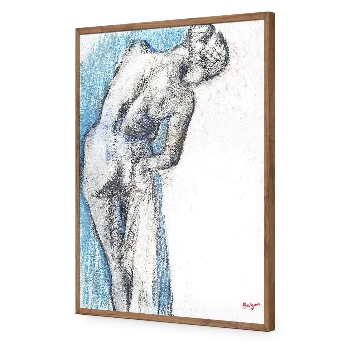 Bathing Nude Blue By Edgar Degas