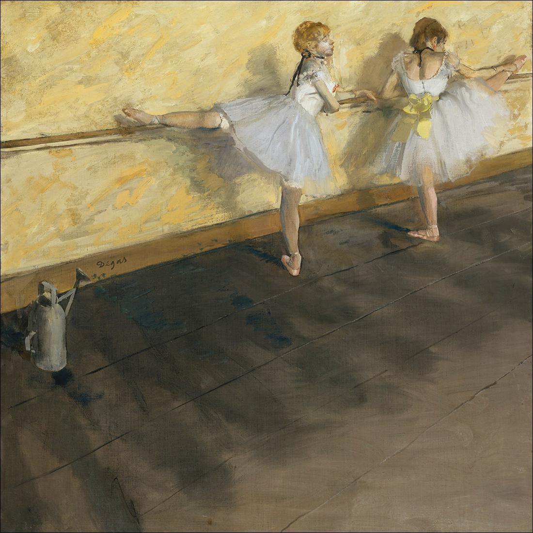 Dancers Practicing at the Barre By Edgar Degas