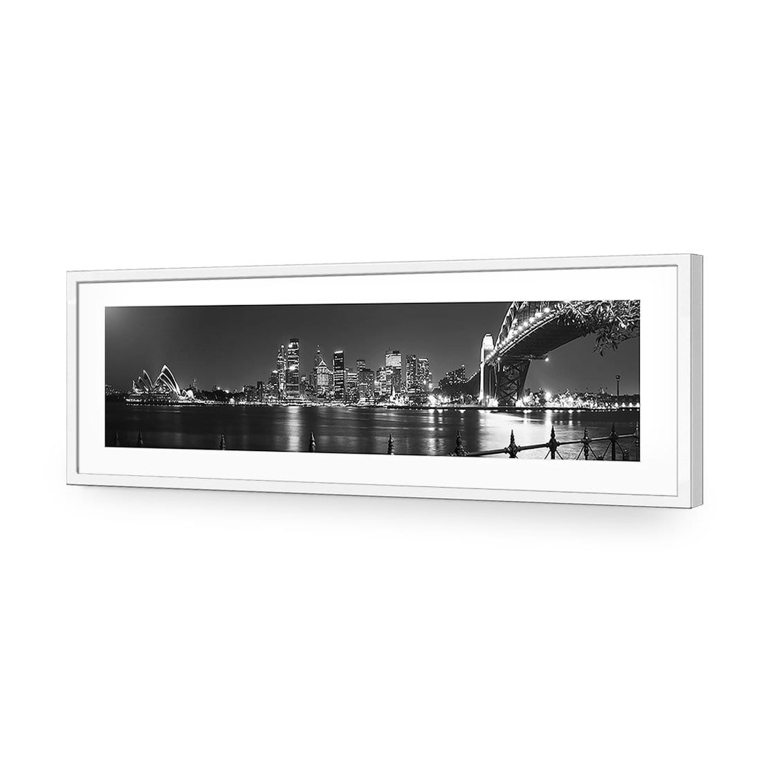 Sydney Harbour, Black and White - Bridge on Right