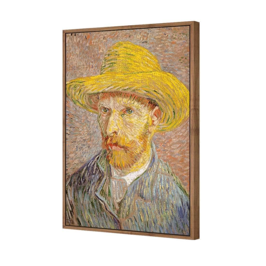 Self Portrait with a Straw Hat By Van Gogh