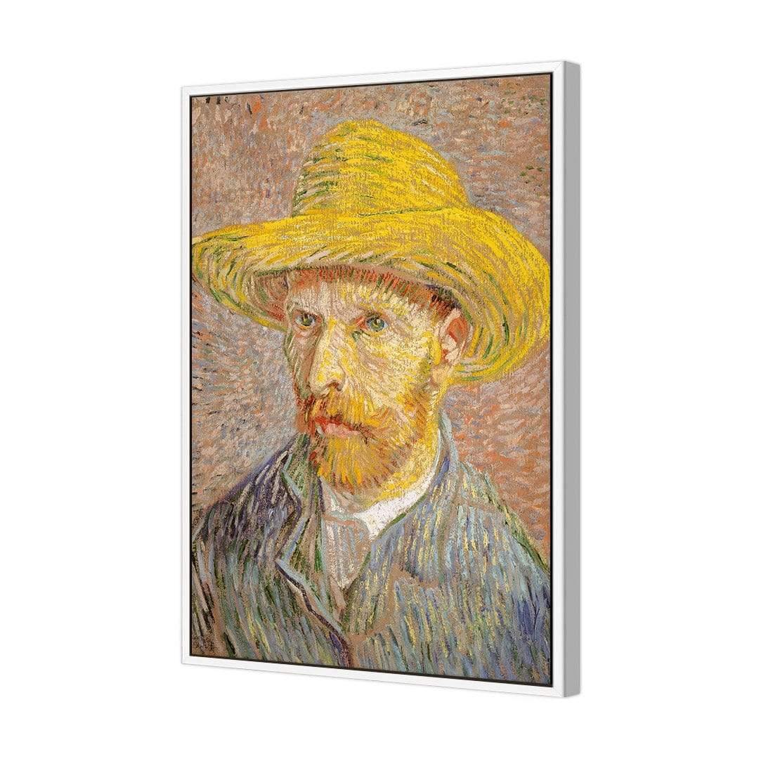 Self Portrait with a Straw Hat By Van Gogh