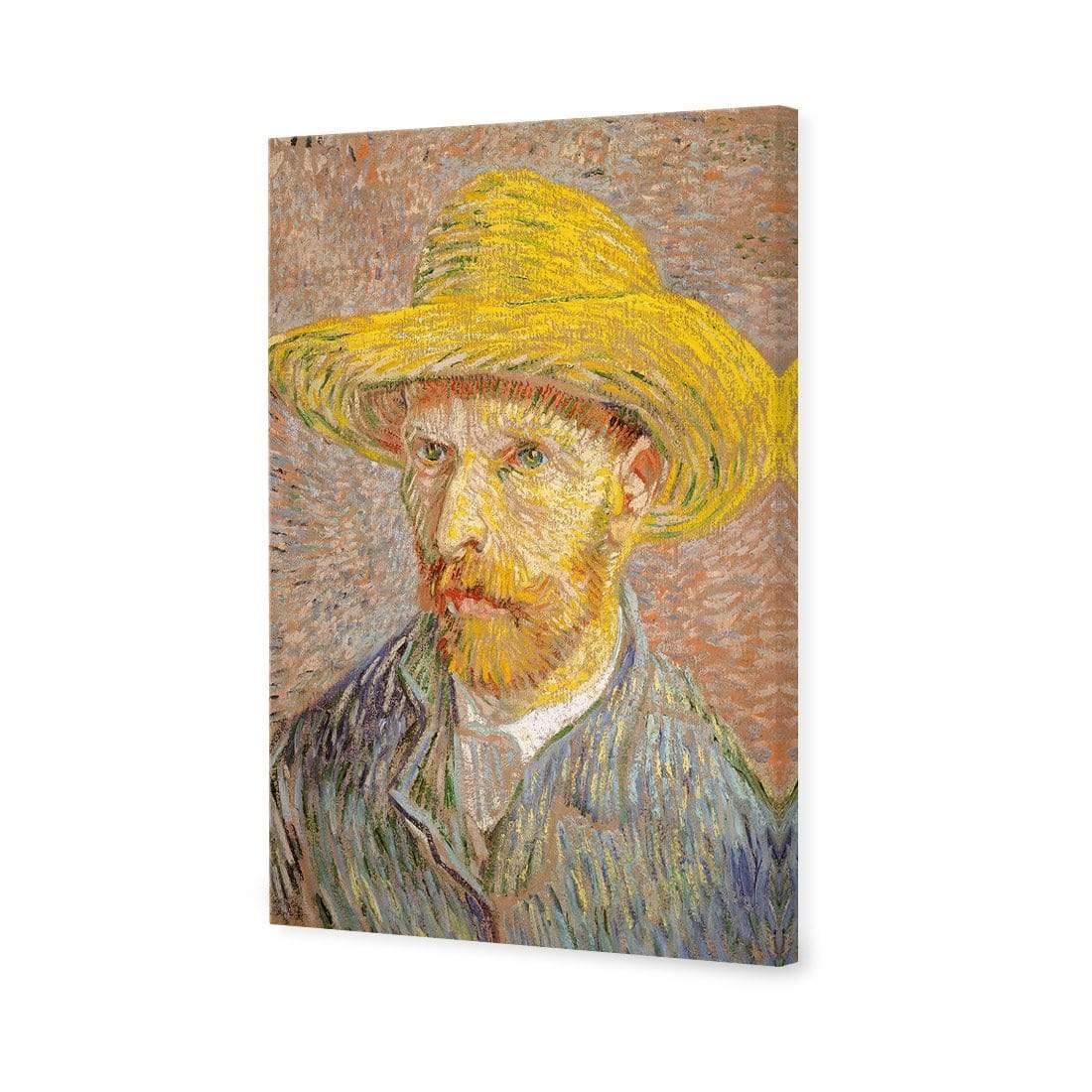 Self Portrait with a Straw Hat By Van Gogh