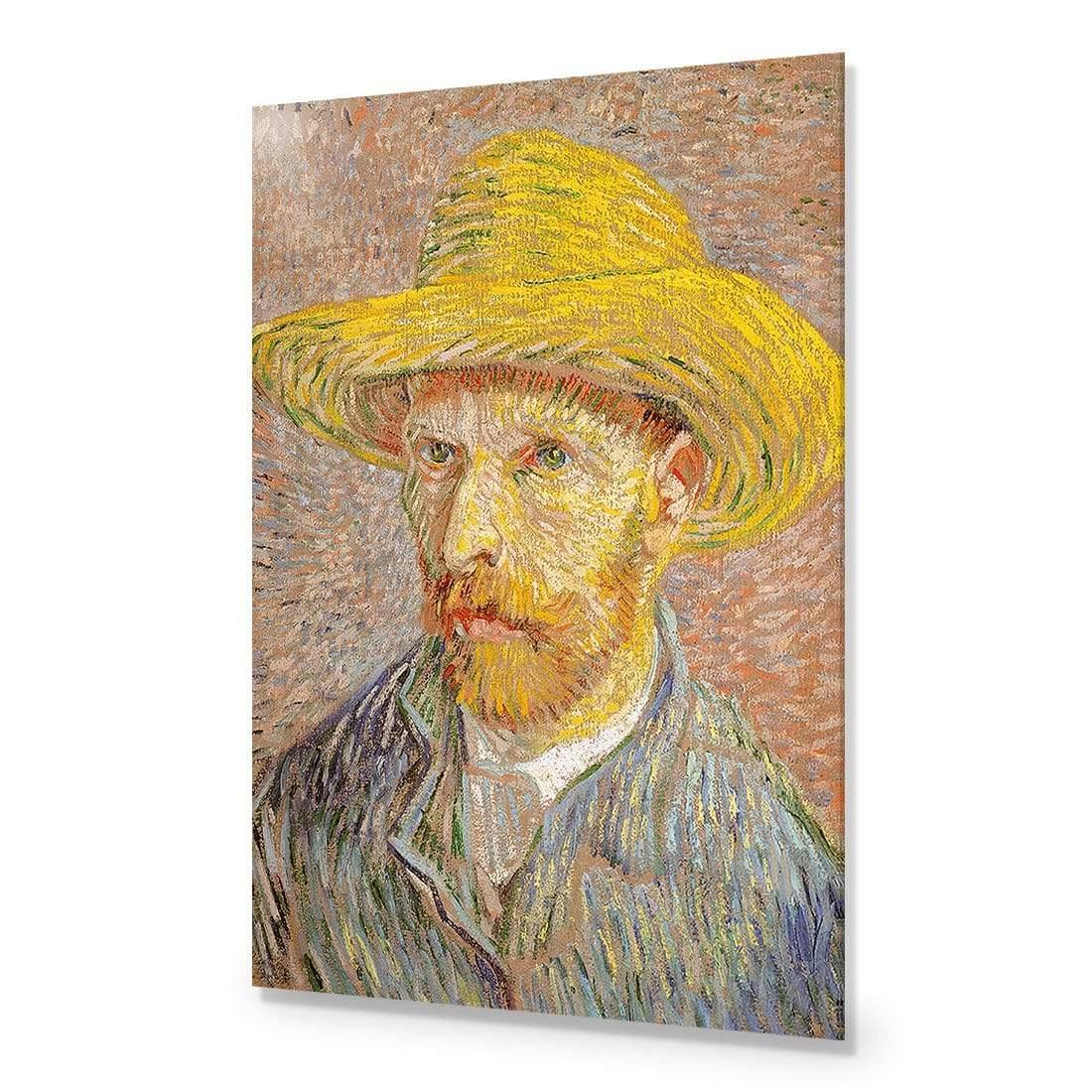 Self Portrait with a Straw Hat By Van Gogh