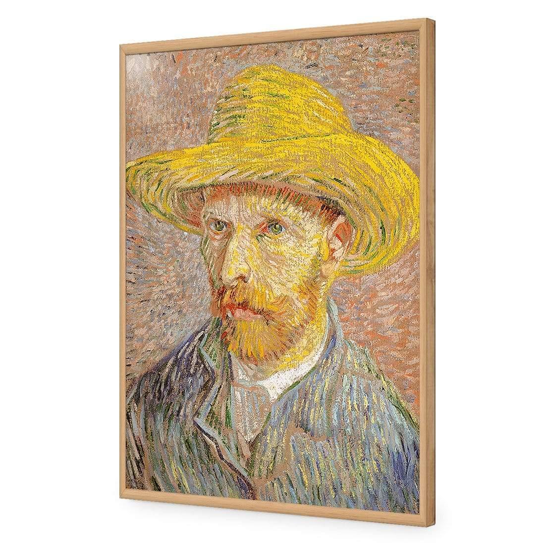 Self Portrait with a Straw Hat By Van Gogh