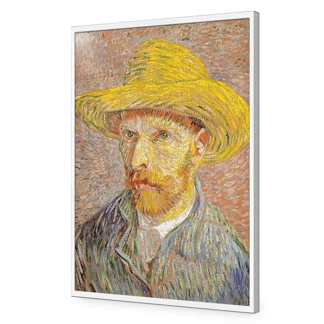 Self Portrait with a Straw Hat By Van Gogh