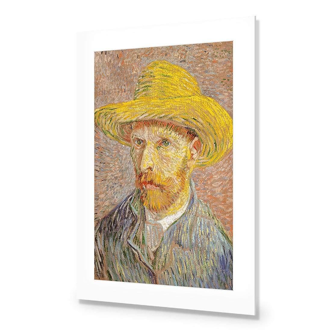 Self Portrait with a Straw Hat By Van Gogh