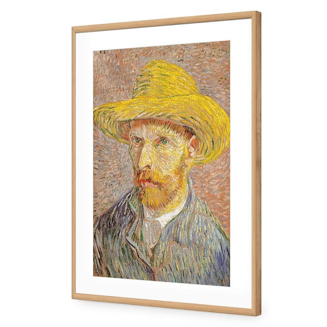 Self Portrait with a Straw Hat By Van Gogh