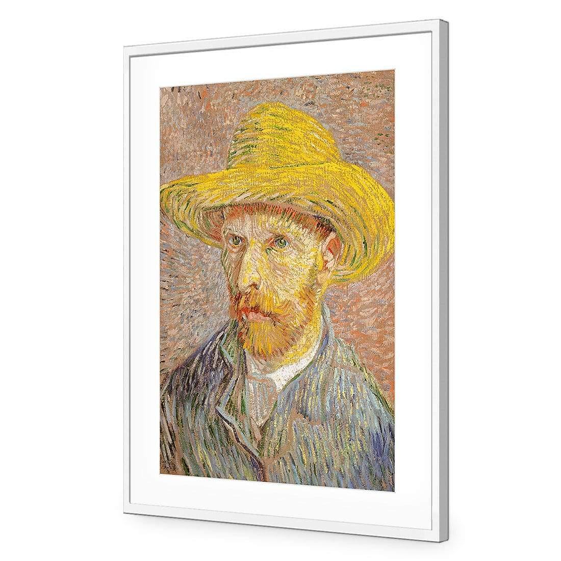 Self Portrait with a Straw Hat By Van Gogh