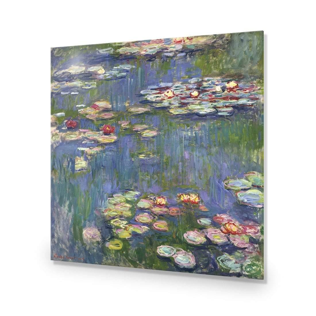 Red Water Lilies By Monet