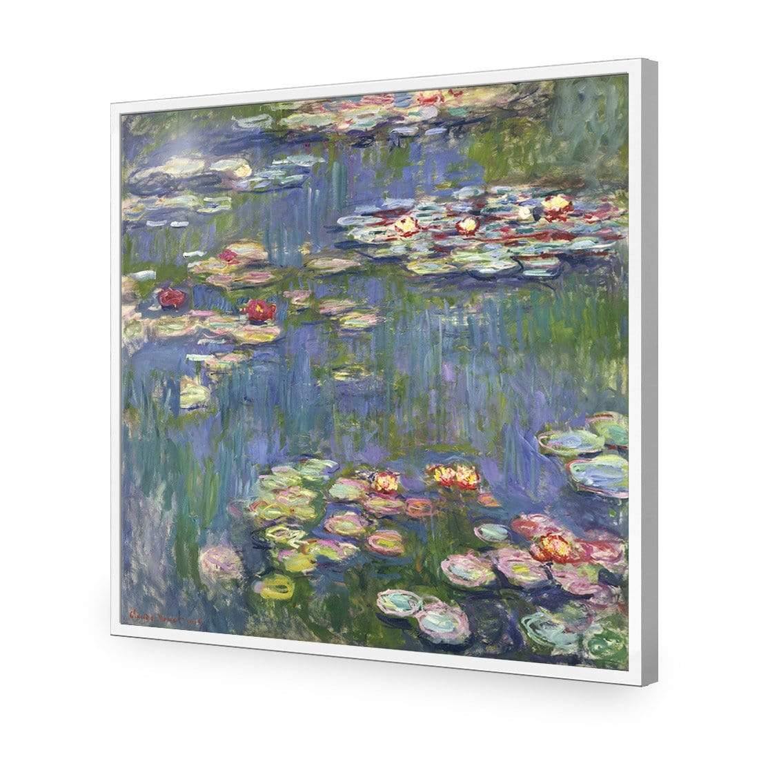 Red Water Lilies By Monet