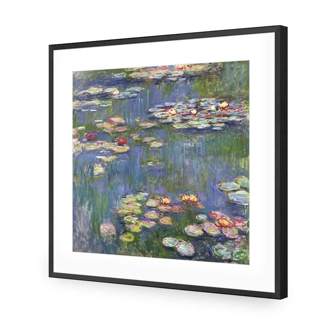 Red Water Lilies By Monet